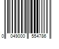 Barcode Image for UPC code 0049000554786