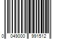 Barcode Image for UPC code 0049000991512