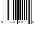 Barcode Image for UPC code 004903000075