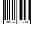 Barcode Image for UPC code 0049057104064