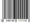 Barcode Image for UPC code 0049146111119