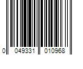 Barcode Image for UPC code 0049331010968