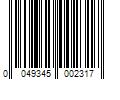 Barcode Image for UPC code 0049345002317