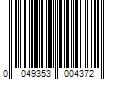 Barcode Image for UPC code 0049353004372