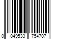 Barcode Image for UPC code 0049533754707