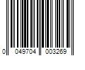 Barcode Image for UPC code 0049704003269