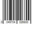 Barcode Image for UPC code 0049704026800