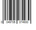 Barcode Image for UPC code 0049705074930