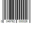 Barcode Image for UPC code 0049762000026