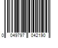 Barcode Image for UPC code 0049797042190