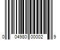 Barcode Image for UPC code 004980000029