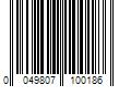 Barcode Image for UPC code 0049807100186