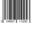 Barcode Image for UPC code 0049807110253