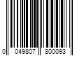 Barcode Image for UPC code 0049807800093