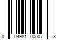 Barcode Image for UPC code 004981000073