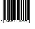 Barcode Image for UPC code 0049821180072. Product Name: Amerimax 4-in x 120-in White K Style Gutter | 1800700120