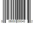 Barcode Image for UPC code 005000000432