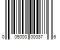 Barcode Image for UPC code 005000000876