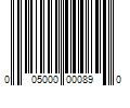 Barcode Image for UPC code 005000000890