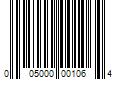 Barcode Image for UPC code 005000001064