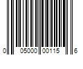 Barcode Image for UPC code 005000001156