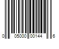 Barcode Image for UPC code 005000001446