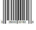 Barcode Image for UPC code 005000001606