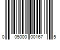 Barcode Image for UPC code 005000001675