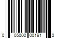 Barcode Image for UPC code 005000001910