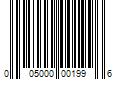 Barcode Image for UPC code 005000001996