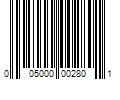 Barcode Image for UPC code 005000002801