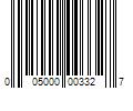 Barcode Image for UPC code 005000003327