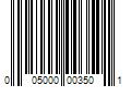 Barcode Image for UPC code 005000003501