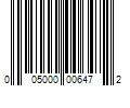 Barcode Image for UPC code 005000006472