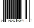 Barcode Image for UPC code 005000006717