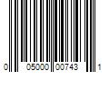 Barcode Image for UPC code 005000007431