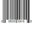 Barcode Image for UPC code 005000008155