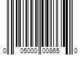 Barcode Image for UPC code 005000008650