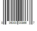 Barcode Image for UPC code 005000008667