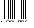 Barcode Image for UPC code 0050000580040