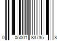 Barcode Image for UPC code 005001837358