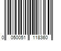 Barcode Image for UPC code 0050051118360