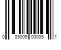 Barcode Image for UPC code 005009000051