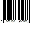 Barcode Image for UPC code 0050100402600