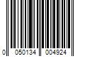 Barcode Image for UPC code 0050134004924