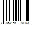 Barcode Image for UPC code 0050169001103