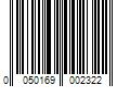 Barcode Image for UPC code 0050169002322