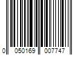 Barcode Image for UPC code 0050169007747