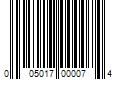 Barcode Image for UPC code 005017000074