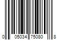 Barcode Image for UPC code 005034750808